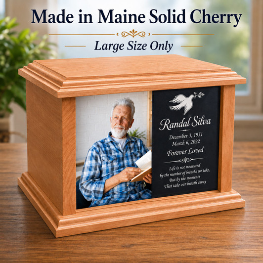Military Eternal Reflections Wood Cremation Urn